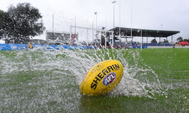 Conditions in Mackay made the surface unplayable. Picture: Getty Images