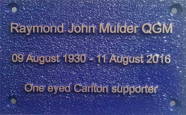 Ray Mulder Plaque Image