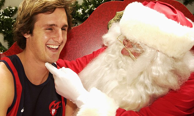 Back in the day, all Travis Johnstone wanted was a tickle under the chin from Santa Claus