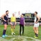 Toss the coin for Purple Haze - Fremantle Dockers