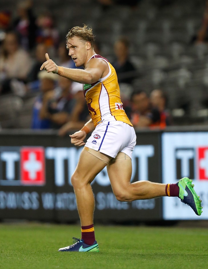 AFL 2017 JLT Community Series - Western Bulldogs v Brisbane Tom Bell bags a goal against the Dogs - ${keywords}