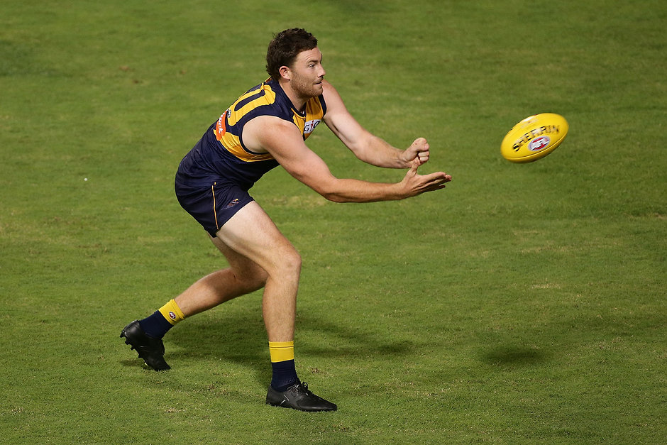 AFL 2017 JLT Community Series - West Coast Eagles v Melbourne Jeremy McGovern has declared his love of rucking - ${keywords}