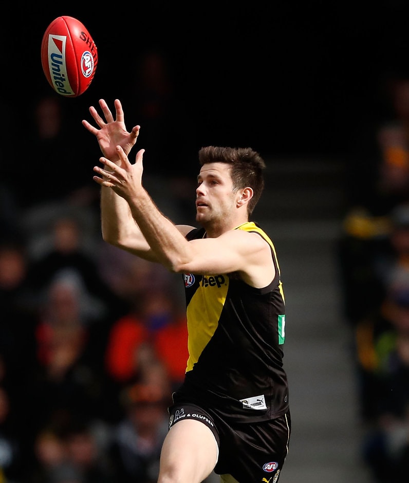 AFL 2017 Round 17 - Richmond v Brisbane Richmond captain Trent Cotchin scored nine votes with teammate Dustin Martin - ${keywords}