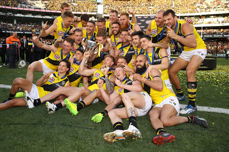 AFL 2017 Toyota AFL Grand Final - Adelaide v Richmond No team has ever fielded its premiership line-up in a subsequent game - AFL,Richmond Tigers