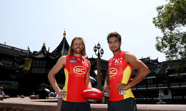 AFL 2018 Media - Gold Coast Suns in Shanghai 160518