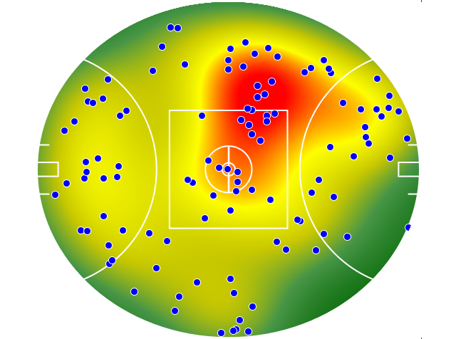 North Melbourne heatmap