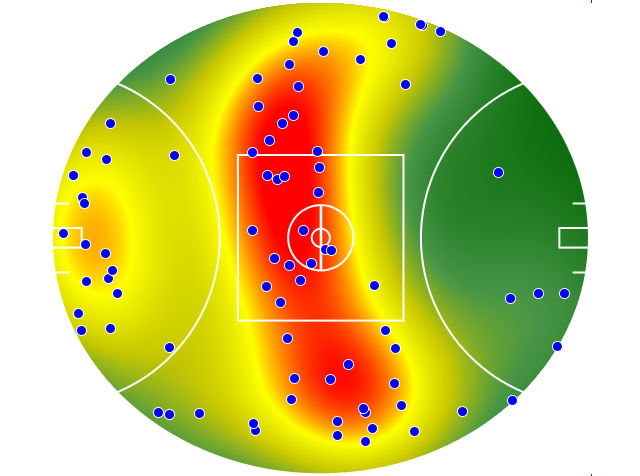 North Melbourne heatmap