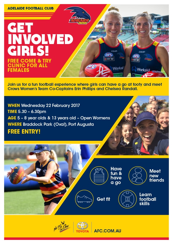 Meet AFLW stars in Port Augusta