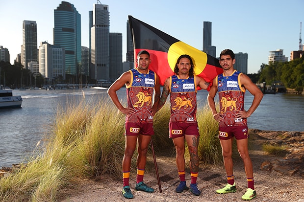 Our 2018 Sir Doug Nicholls Round guernsey - lions.com.au