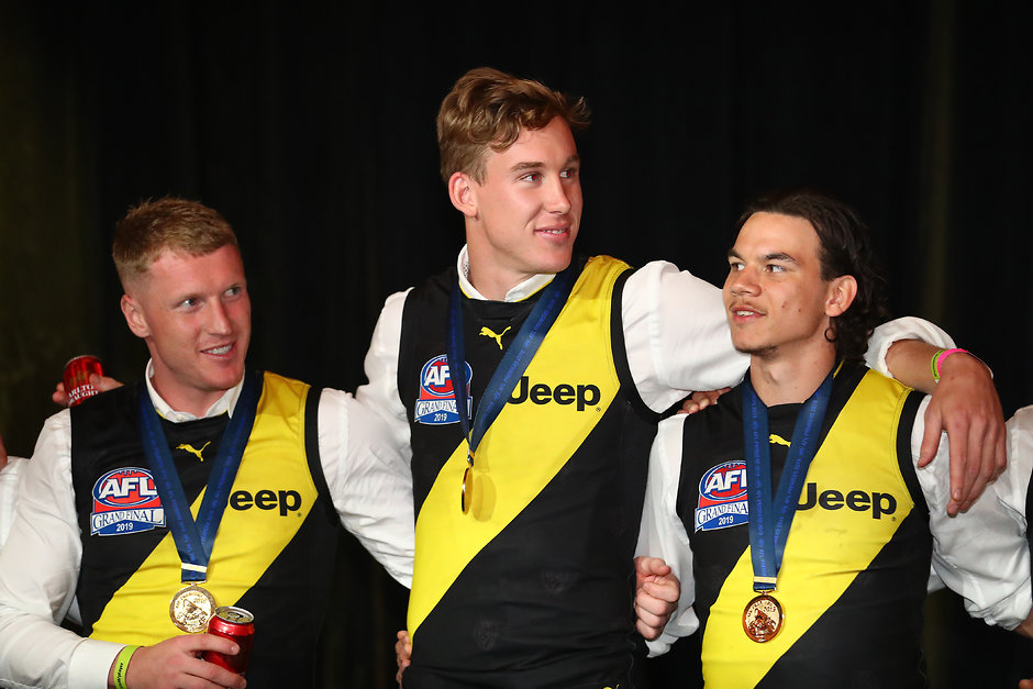 Two premiership teams, one huge party: Tigers let their ...