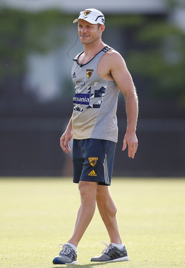 AFL 2016 Training - Hawthorn 130116 Hawthorn's elite performance manager Andrew Russell is set to leave the club - AFL,Hawthorn Hawks,Isaac Smith