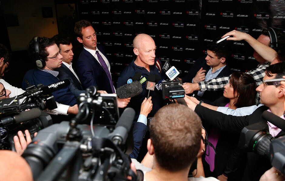 AFL 2016 Media - NAB Trade Period Blues list boss Andrew McKay - AFL,Trade,Contracts