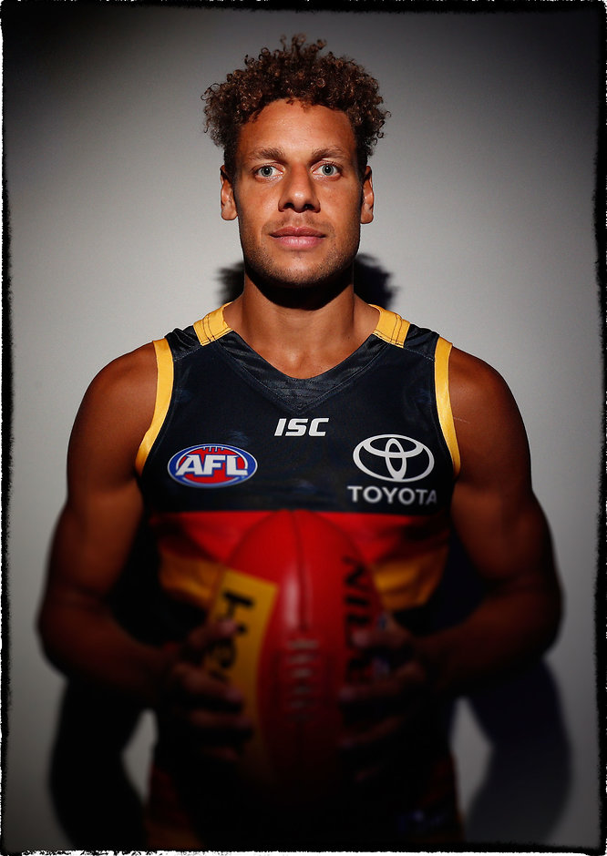AFL 2017 Portraits - Adelaide Crows ADELAIDE, AUSTRALIA - FEBRUARY 14: Cam Ellis-Yolmen of the Crows poses for a portrait during the Adelaide Crows team photo day at AAMI Stadium on February 14, 2017 in Adelaide, Australia. (Photo by Adam Trafford/AFL Media)