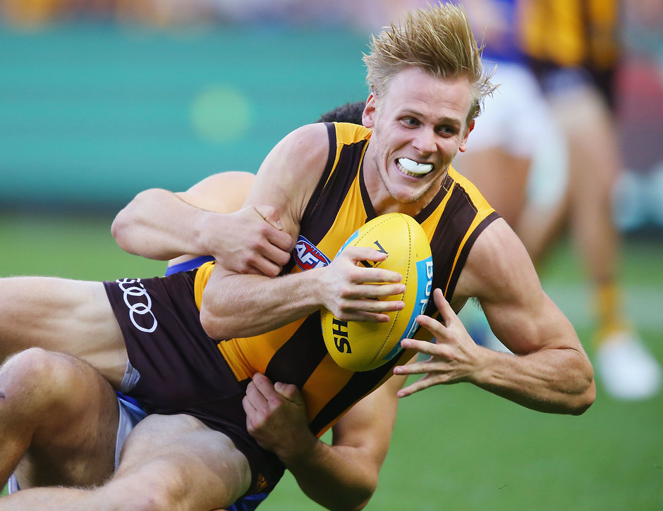AFL 2017 Round 05 - Hawthorn v West Coast Will Langford played 72 games for the Hawks, including a starring role in the 2014 premiership - AFL,Hawthorn Hawks,Will Langford,Ryan Schoenmakers,Marc Pittonet,Ricky Henderson,Teia Miles