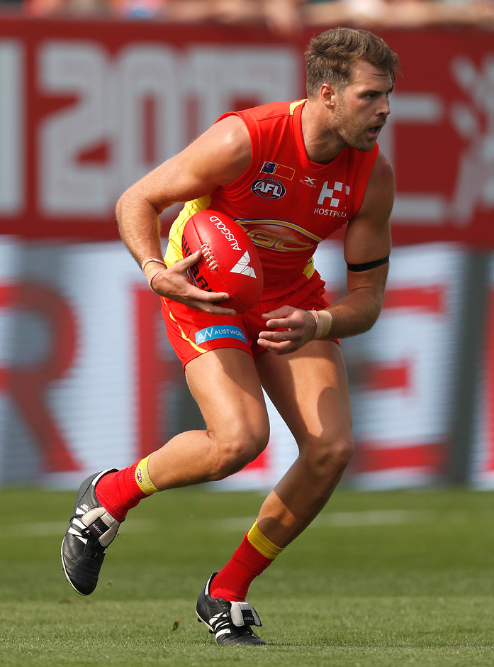 AFL 2017 Round 08 - Gold Coast v Port Adelaide SHANGHAI, CHINA - MAY 14: Keegan Brooksby of the Suns during the 2017 AFL round 08 match between the Gold Coast Suns and Port Adelaide Power at Jiangwan Sports Stadium on May 14, 2017 in Shanghai, China. (Photo by Michael Willson/AFL Media)