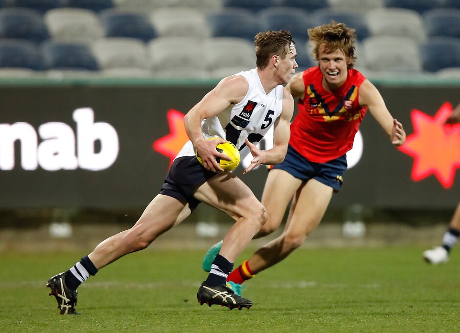 AFL 2017 U18 Championships - Vic C v SA GEELONG, AUSTRALIA - JULY 05: Ben Paton of Vic Country in action during the 2017 AFL Under 18 Championships match between Vic Country and South Australia at Simonds Stadium on July 05, 2017 in Geelong, Australia. (Photo by Michael Willson/AFL Media)