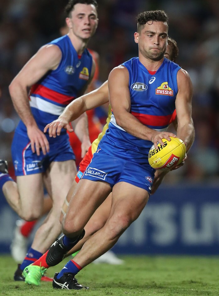 AFL 2017 Round 18 - Western Bulldogs v Gold Coast ${customImageCaption} - Luke Dahlhaus,Western Bulldogs