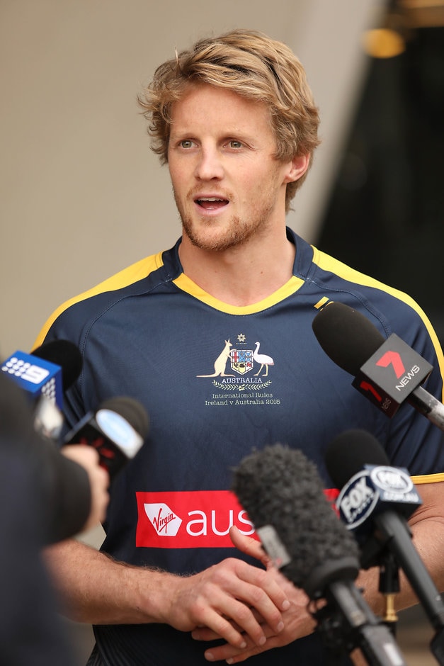 AFL 2017 Media - Virgin Australia IRS Press Conference Rory Sloane is one of nine debutants in the IRS squad - AFL,International Rules