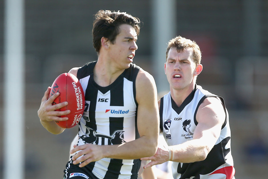 VFL 2017 Round 17 - Collingwood v North Ballarat Marty Hore in action for the VFL Pies - AFL,Draft,Melbourne Demons