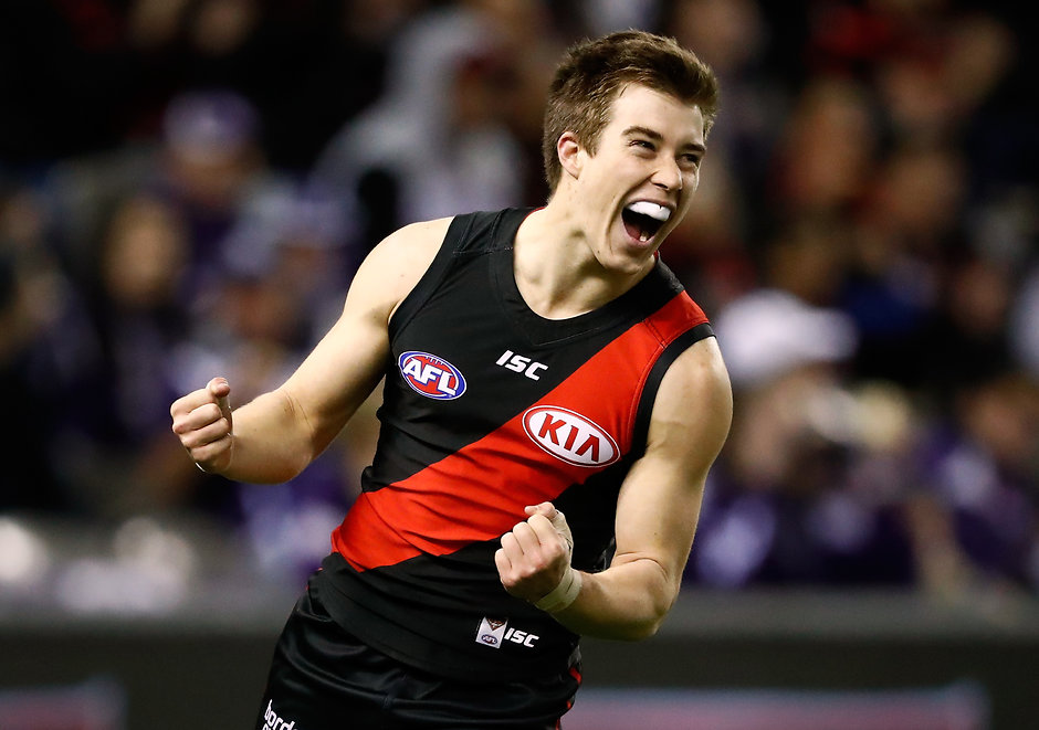 AFL 2017 Round 23 - Essendon v Fremantle Zach Merrett will once again be a must-have in Fantasy - AFL,Essendon Bombers,Fantasy