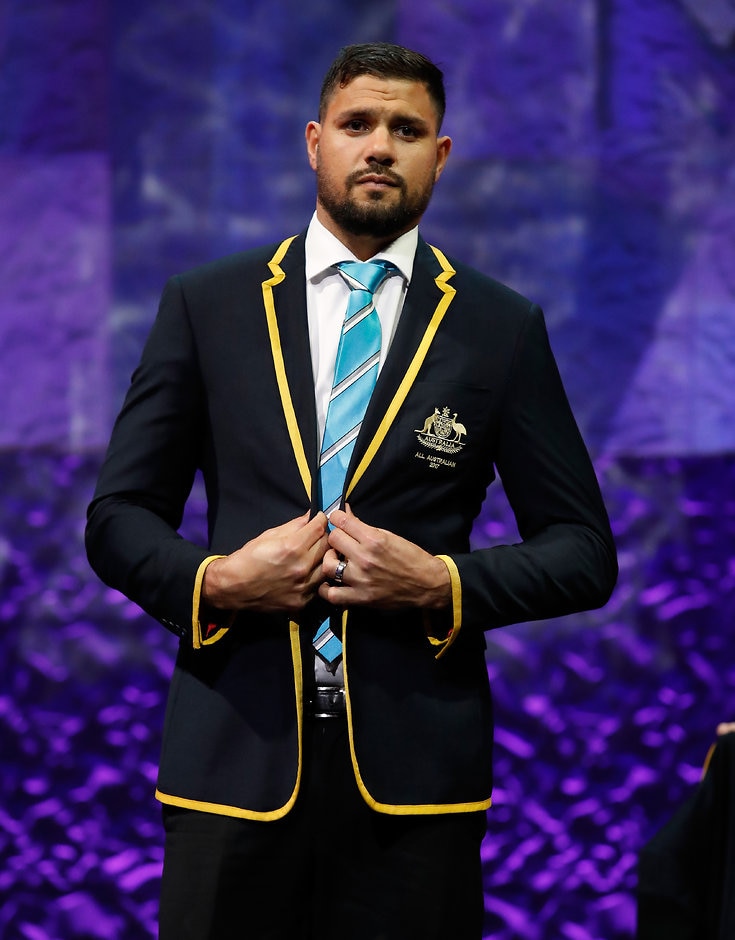 AFL 2017 Media - Virgin Australia AFL All Australian Awards Paddy Ryder was named All Australian for first time this year - AFL,Port Adelaide Power,Paddy Ryder