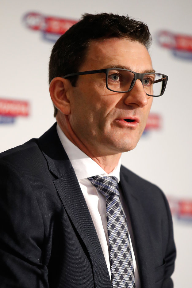 AFL 2017 Media - 2018 AFL Fixture Release AFL general manager of clubs Travis Auld - AFL,Fixture