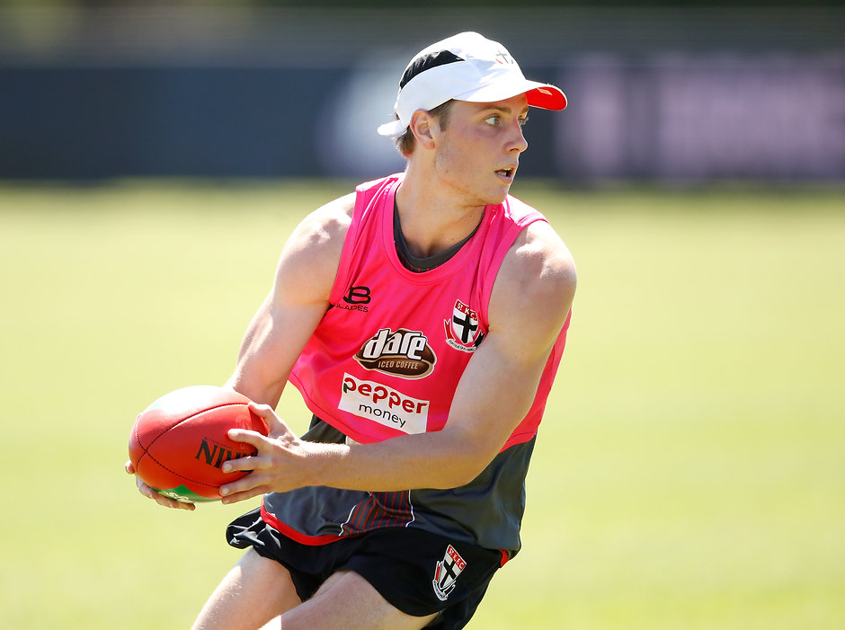 AFL 2017 Training - St Kilda 151217 Langlands, Brown, Rowe and Newnes were just some of the Saints who stood out in the VFL. - St Kilda Saints,Richmond Tigers,VFL,Doulton Langlands,Sam Rowe,Jack Newnes,Nathan Brown