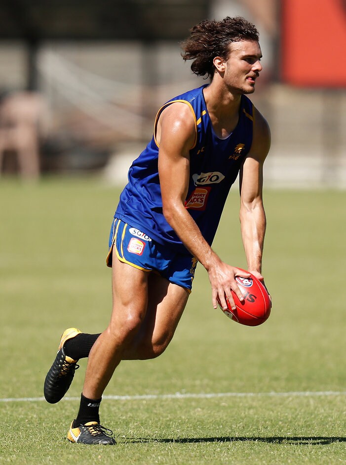 AFL 2018 Training - West Coast Eagles 240118 Jack Petruccelle will make his debut for the Eagles - AFL,West Coast Eagles,Fremantle,Fremantle Dockers,Optus Stadium,Western Derby