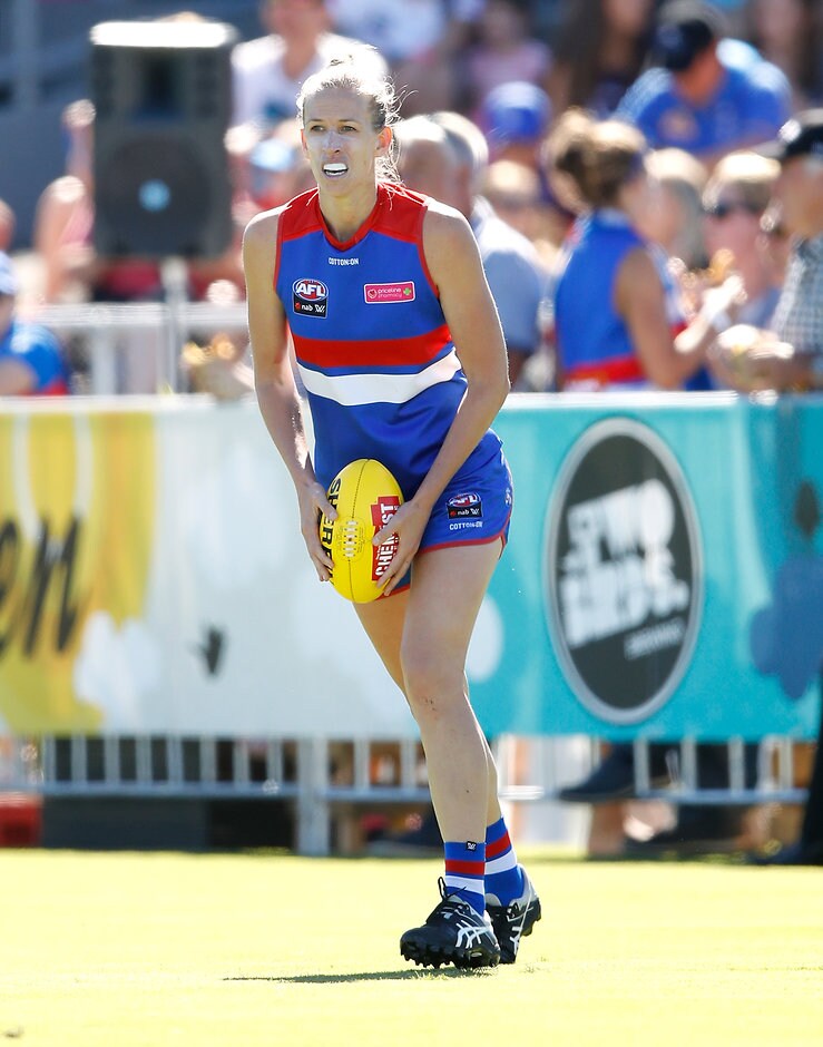 AFLW 2018 Rd 01 - Western Bulldogs v Fremantle Lauren Spark has played an influential part in the development of CrossCoders - AFLW,Western Bulldogs,Lauren Spark