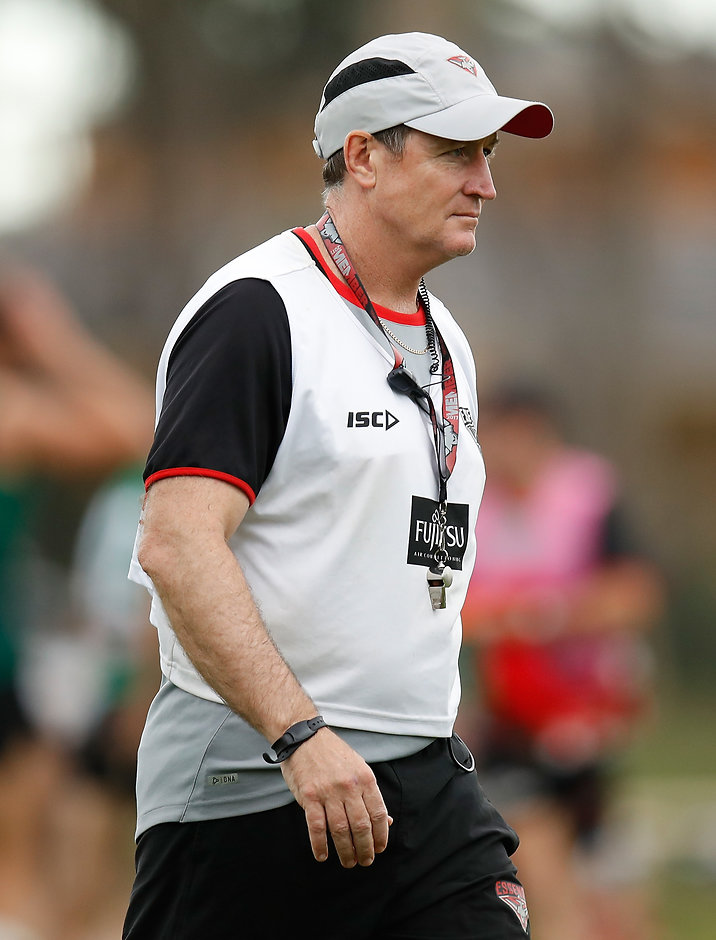 AFL 2018 Training - Essendon Intra-club John Worsfold is in the third and final year of his current contract - AFL,Essendon Bombers,John Worsfold