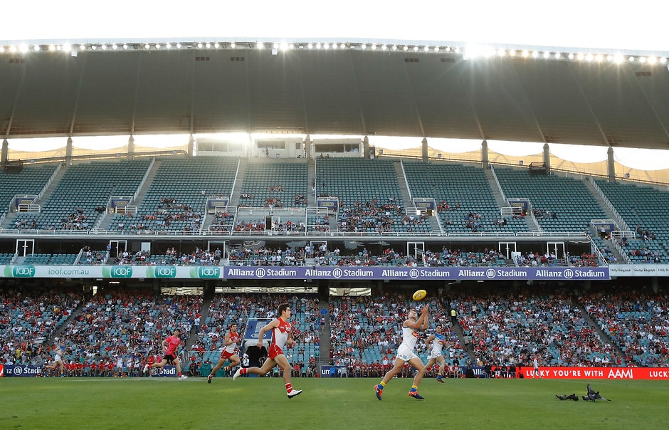 AFLX 2018 - Sydney Tournament SYDNEY, AUSTRALIA - FEBRUARY 17: A general view during the AFLX match between the Gold Coast Suns and the Sydney Swans at Allianz Stadium on February 17, 2018 in Sydney, Australia. (Photo by Michael Willson/AFL Media)