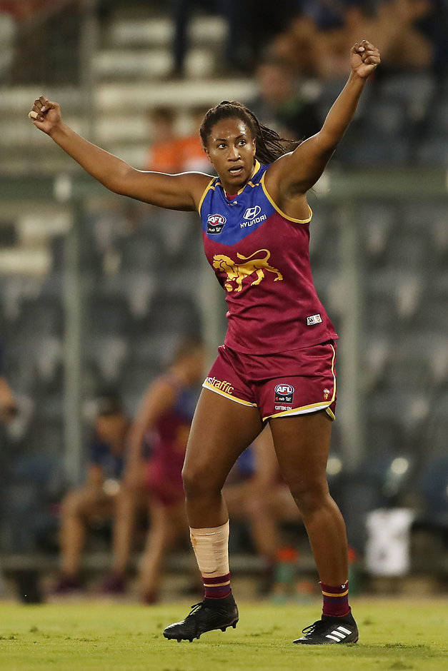 AFLW 2018 Rd 07 - GWS Giants v Brisbane Sabrina Frederick-Traub was the star of the show - AFLW,GWS Giants,Brisbane Lions