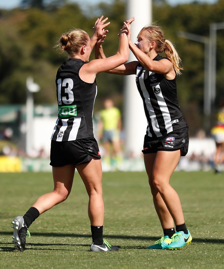 AFLW 2018 Rd 07 - Collingwood v Adelaide The Magpies ended the Crows' hopes of going back to back - AFLW,Collingwood Magpies,Adelaide Crows