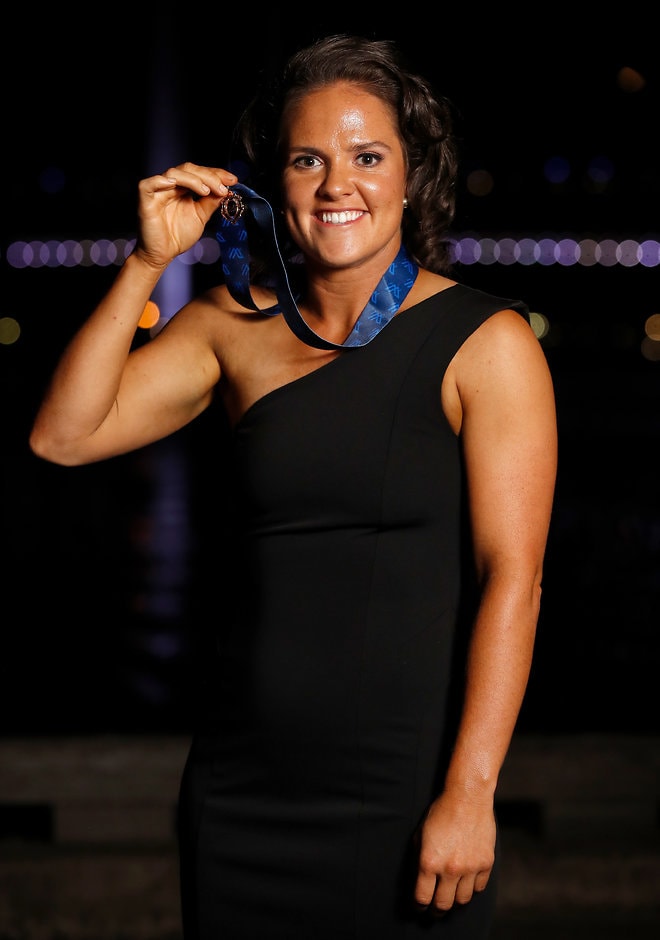 AFL 2018 Media - The W Awards Emma Kearney is the AFLW's best and fairest player for 2018 - AFLW