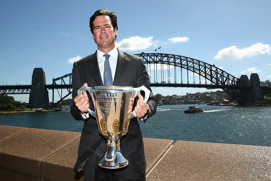 AFL 2018 Media - NSW Celebration of the 2018 Toyota AFL Premiership Seaso IF Gill introduced the post-R23 bye to stop clubs resting players ... - AFL,Adelaide Crows,Brisbane Lions,Carlton Blues,Collingwood Magpies,Essendon Bombers,Fremantle Dockers,Geelong Cats,GWS Giants,Gold Coast Suns,Hawthorn Hawks,Port Adelaide Power,Richmond Tigers,Melbourne Demons,North Melbourne Kangaroos,Sydney Swans,St Kilda Saints,Western Bulldogs,West Coast Eagles,Sliding Doors,column