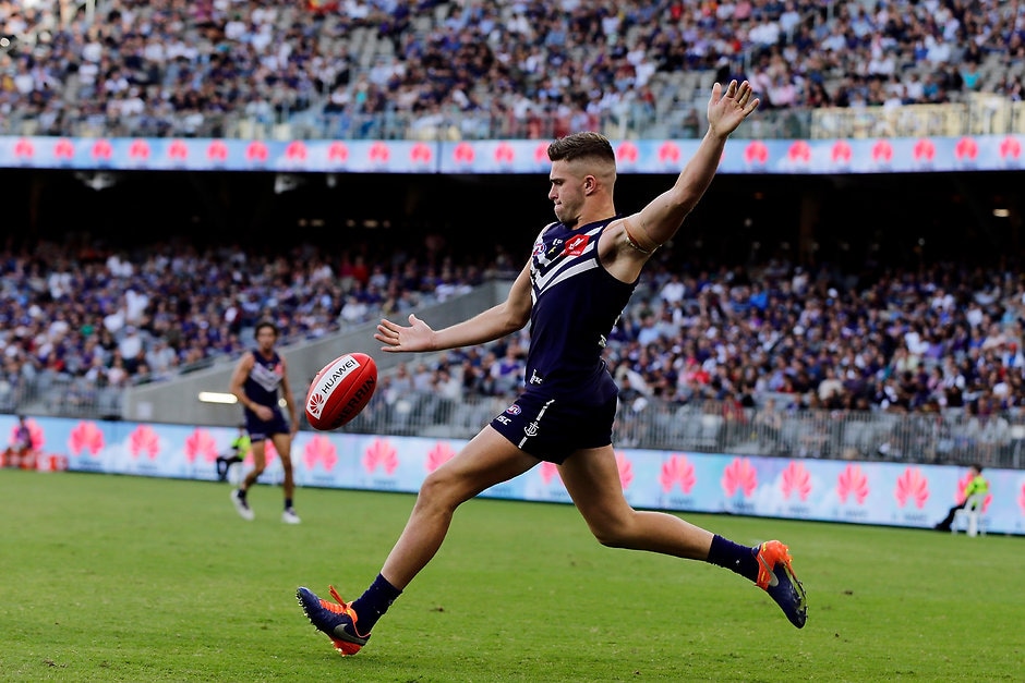 AFL 2018 Round 03 - Gold Coast v Fremantle Dockers defender Luke Ryan - AFL,Adelaide Crows,Brisbane Lions,Carlton Blues,Collingwood Magpies,Essendon Bombers,Fremantle Dockers,Geelong Cats,Gold Coast Suns,GWS Giants,Hawthorn Hawks,Melbourne Demons,North Melbourne Kangaroos,Port Adelaide Power,Richmond Tigers,St Kilda Saints,Sydney Swans,West Coast Eagles,Western Bulldogs,News,Fantasy