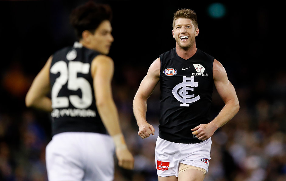 AFL 2018 Round 06 - Western Bulldogs v Carlton Key defender Sam Rowe has joined St Kilda ahead of the Supplemental Selection Period deadline. - St Kilda Saints,Sam Rowe