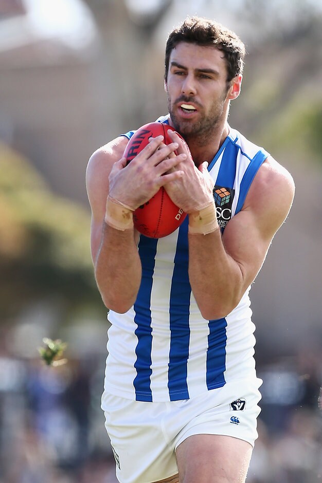 VFL 2018 Round 04 - Coburg v North Melbourne Michael Close suffered a serious head knock in the VFL - AFL,VFL,Michael Close,North Melbourne Kangaroos