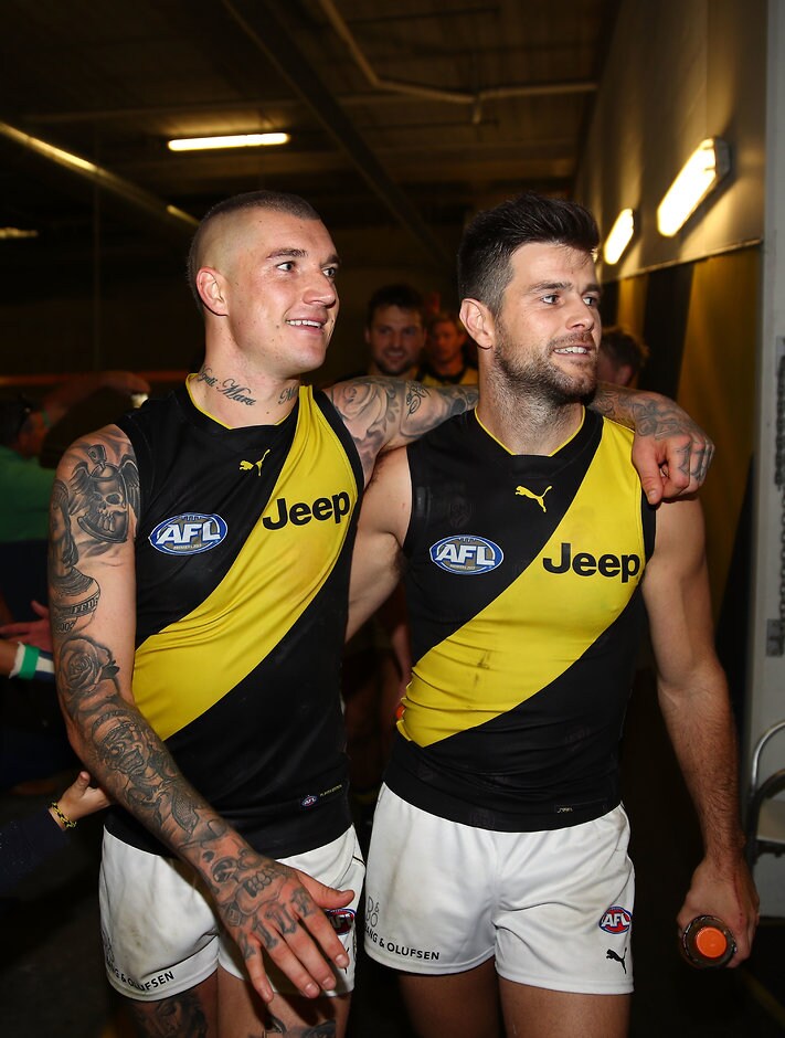 AFL 2018 Round 06 - Collingwood v Richmond Dustin Martin and Trent Cotchin both featured in Sunday's coaches' votes - Trent Cotchin