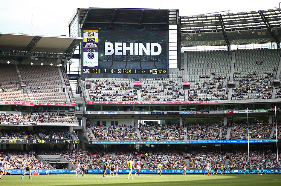 AFL 2018 Round 07 - Richmond v Fremantle The score review system will have a new aspect to help umpires make their call in 2019 - AFL,Rules