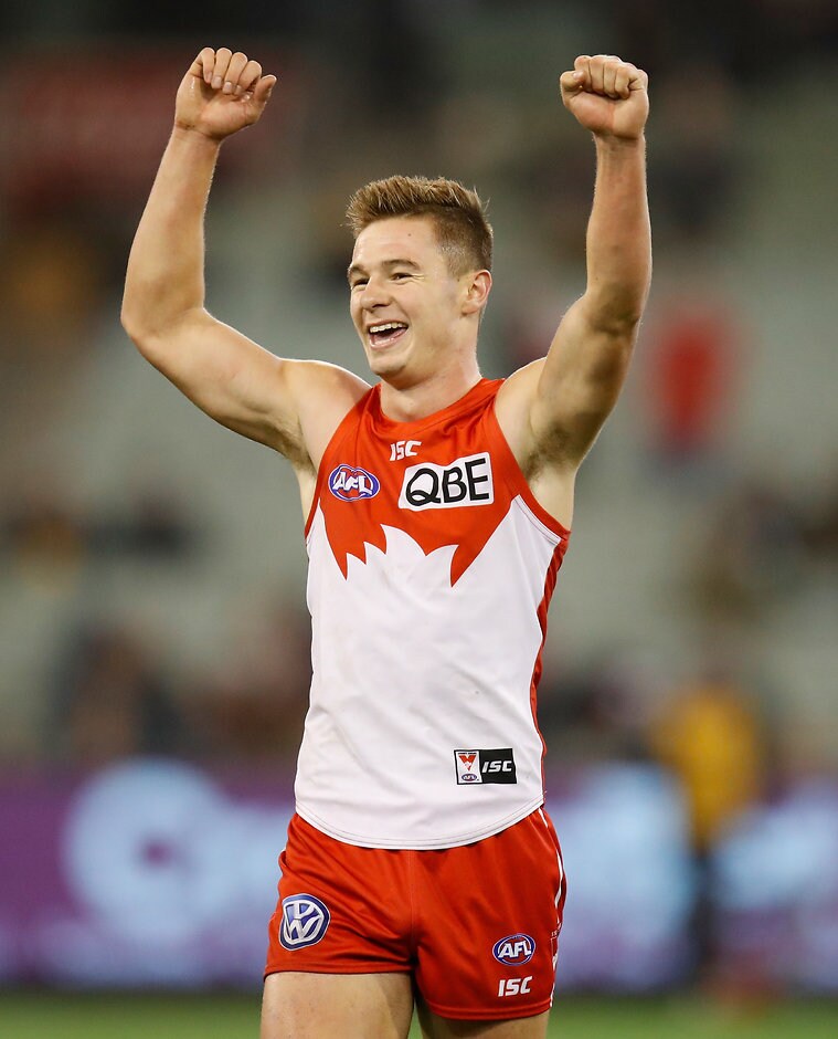 AFL 2018 Round 08 - Hawthorn v Sydney Ben Ronke burst onto the scene with seven goals against the Hawks in just his third AFL game - AFL,Sydney Swans,Ben Ronke