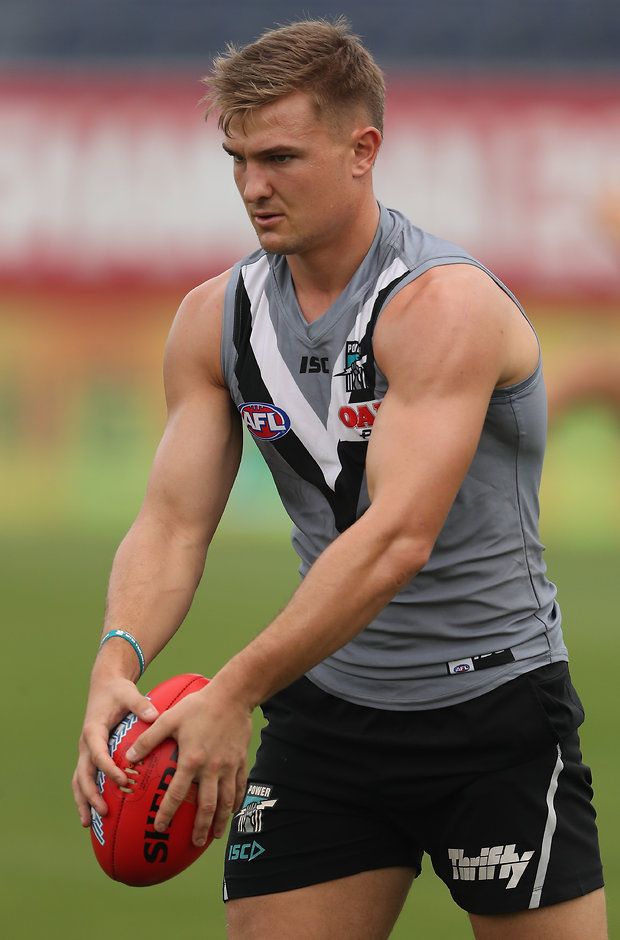 AFL 2018 Training - Port Adelaide 180518 Ollie Wines is out of contract at season's end - AFL,Port Adelaide Power,Ollie Wines,Ken Hinkley,Contracts