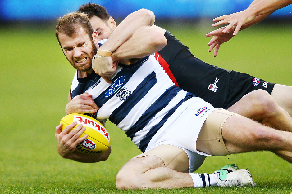 AFL 2018 Round 09 - Essendon v Geelong Forward Stewart Crameri is expected to be sidelined this weekend - Geelong Cats,Stewart Crameri