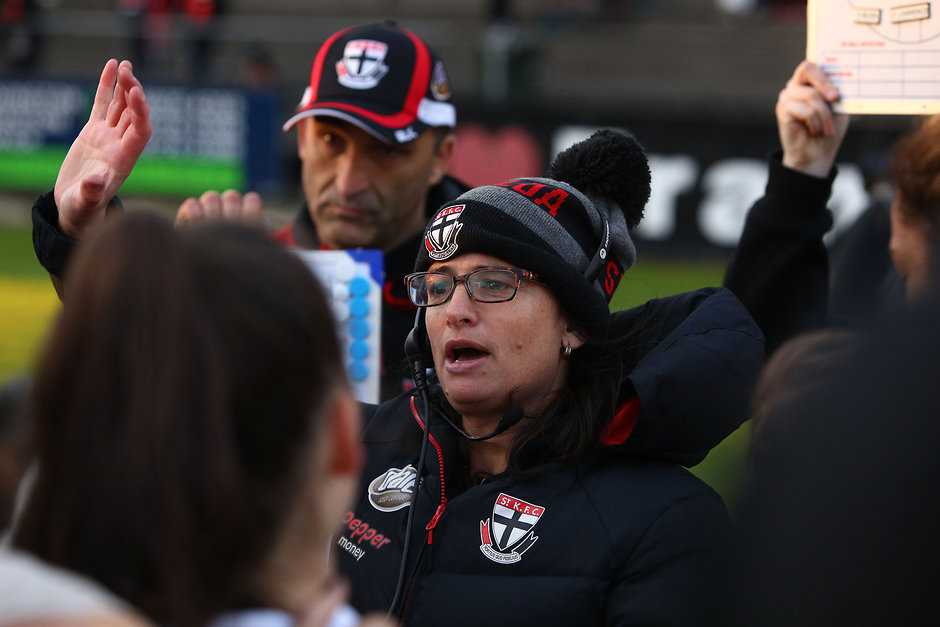 VFLW 2018 Round 03 - Southern Saints v Casey Demons Coach Peta Searle has been awarded a Medal of the Order of Australia. - St Kilda Saints