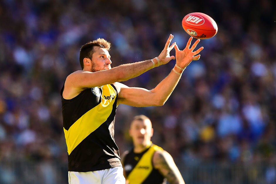 AFL 2018 Round 09 - West Coast v Richmond Toby Nankervis has been a revelation in the ruck for Richmond this season - Richmond Tigers,Toby Nankervis