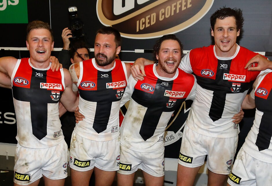 AFL 2018 Round 15 - Melbourne v St Kilda St Kilda produced a stunning performance to finish two-point winners at the MCG. - St Kilda Saints,Melbourne Demons