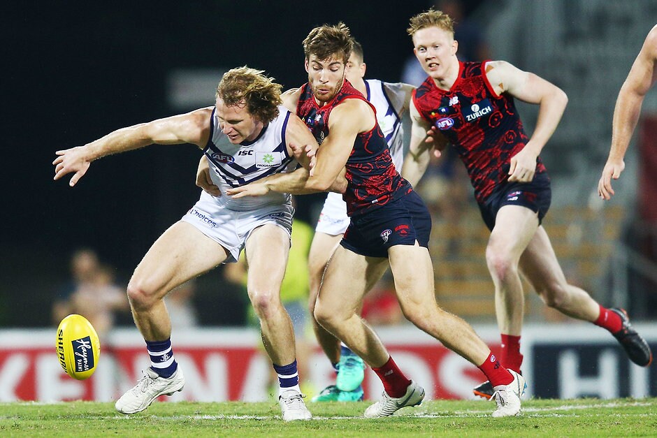 AFL 2018 Round 16 - Melbourne v Fremantle Fremantle has won eight of its past 10 games against Melbourne. - Fremantle,Fremantle Dockers,AFL,Melbourne,MCG