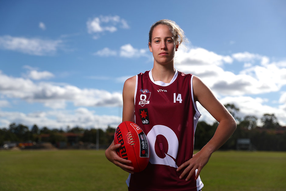 AFLW 2018 Media - U18 Women's Championships Media Opportunity Queensland captain Tori Groves-Little - AFLW,AFLW Draft