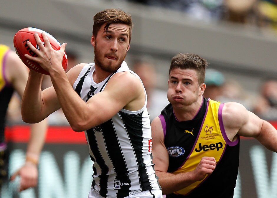 AFL 2018 Round 19 - Richmond v Collingwood Collingwood has opened contract talks with wingman Tom Phillips - AFL,Collingwood Magpies,Contracts,Tom Phillips