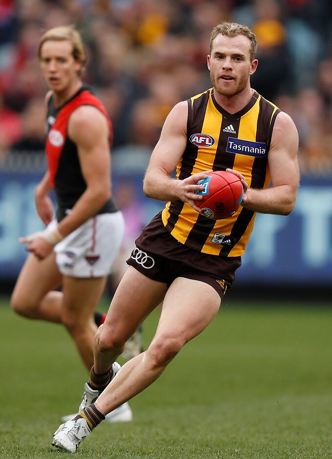 AFL 2018 Round 20 - Hawthorn v Essendon Prolific Hawk Tom Mitchell is the new leader after another 40+ disposals at the weekend - AFL,Adelaide Crows,Brisbane Lions,Carlton Blues,Collingwood Magpies,Essendon Bombers,Fremantle Dockers,Geelong Cats,Gold Coast Suns,GWS Giants,Hawthorn Hawks,Melbourne Demons,North Melbourne Kangaroos,Port Adelaide Power,Richmond Tigers,St Kilda Saints,Sydney Swans,West Coast Eagles,Western Bulldogs